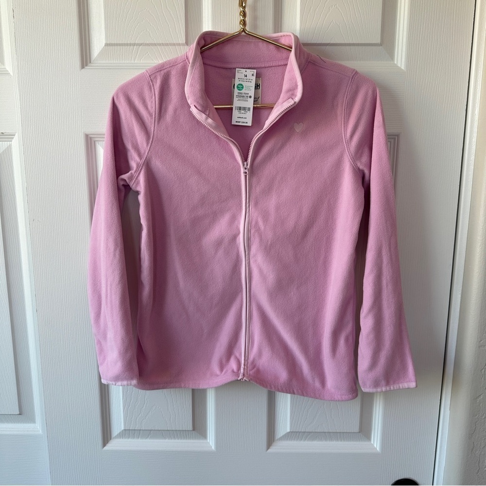NWT Girls Oshkosh Fleece Zipup Size 14